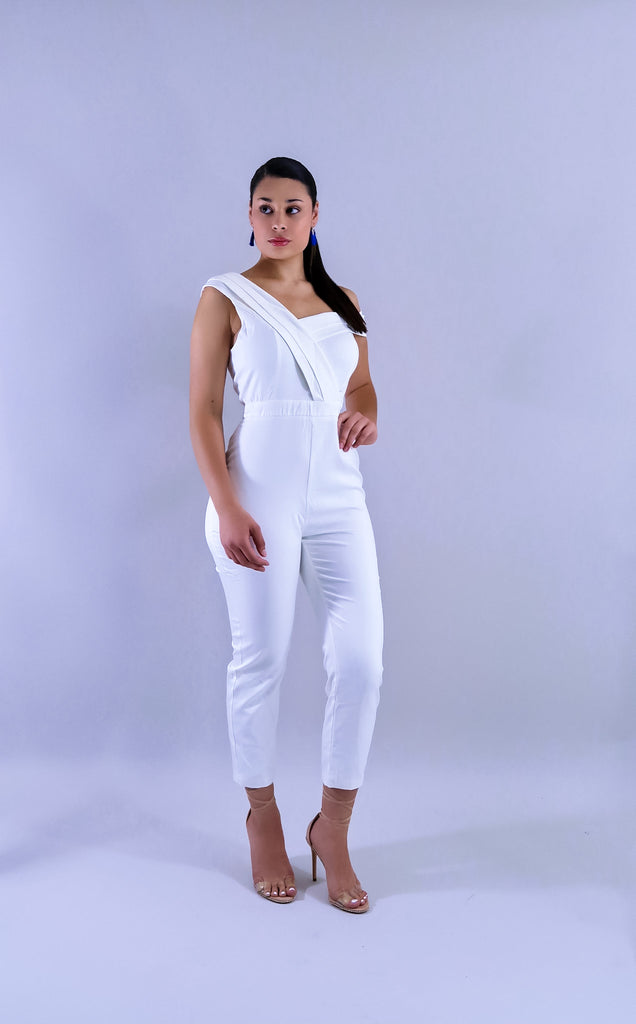 White jumpsuit outlet graduation